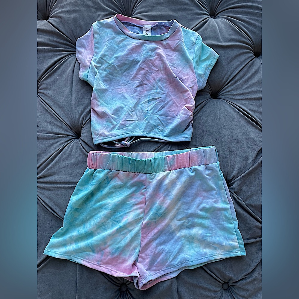 2 Piece Tie dye Short Set size L